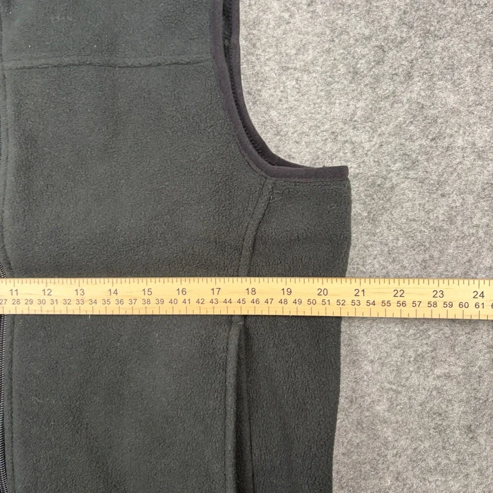 Bass Pro‎ Shops Fleece Vest Mens Medium Black Full Zip Gorpcore Outdoor Workwear
